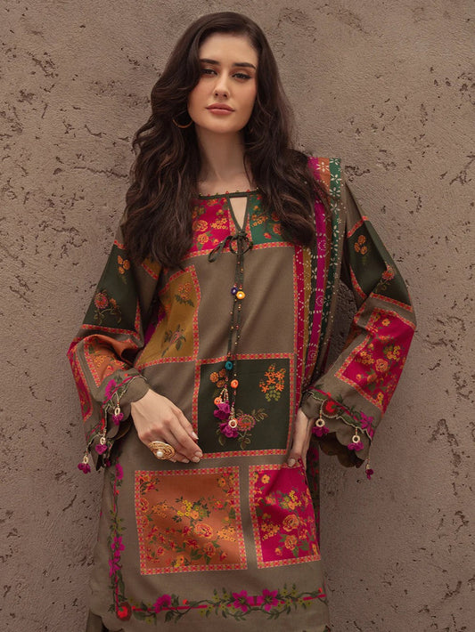 Zeenat e Khaki 3-PC TABRI COLLECTION