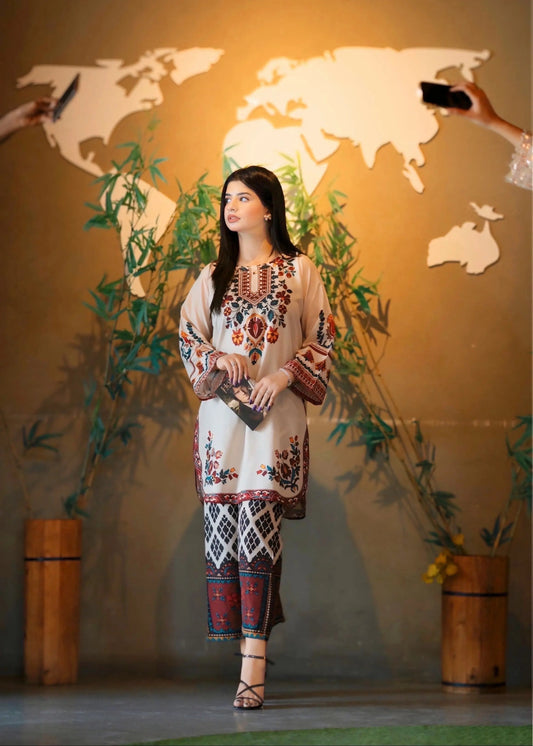 Premium Imported Poly 2Pc TABRI COLLECTION